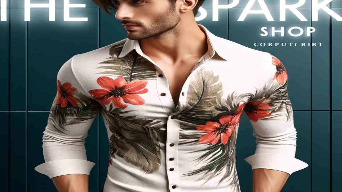 Thesparkshop.In:Product/Flower-Style-Casual-Men-Shirt-Long-Sleeve-And-Slim-Fit-Mens-Clothes