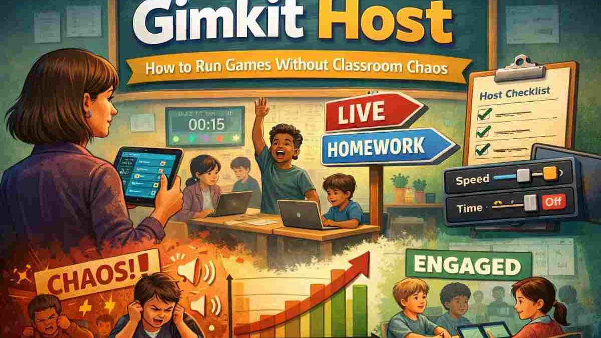 Gimkit Host – How to Run Games Without Classroom Chaos