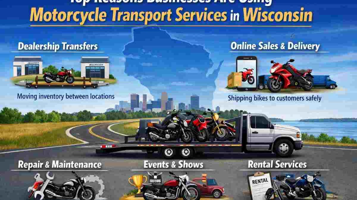 Top Reasons Businesses Are Using Motorcycle Transport Services in Wisconsin